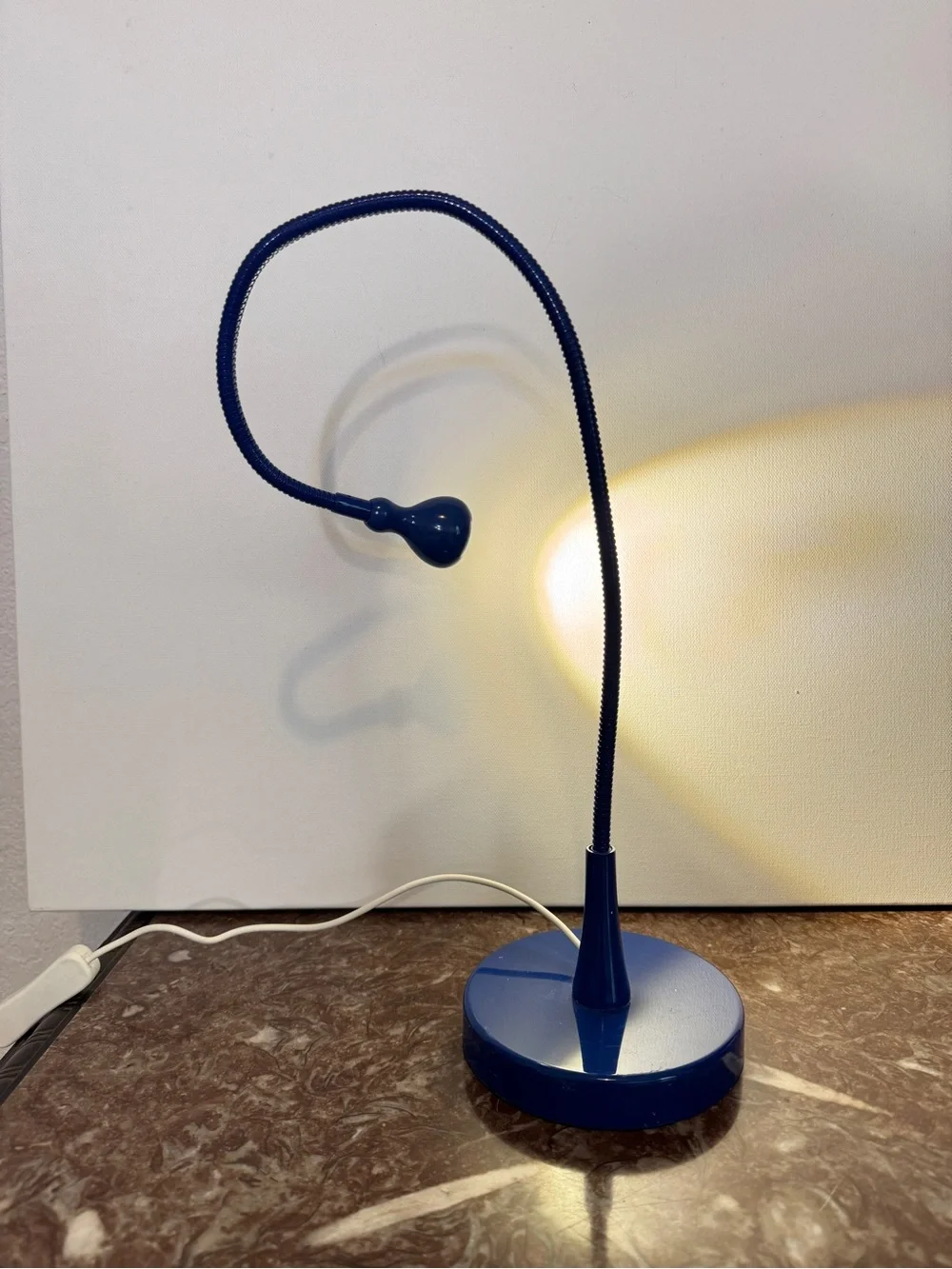 IKEA JANSJO Blue Flexible Articulating Led Desk Hobby Lamp Light Work